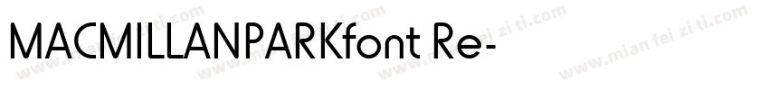 MACMILLANPARKfont Re字体转换